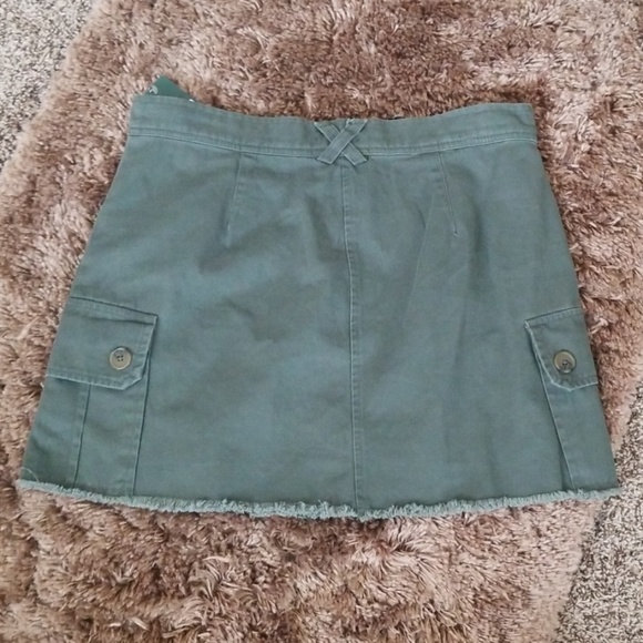 Army Green Mini Skirt size S - Picture 4 of 6